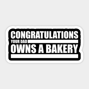 The Challenge MTV - Jenna Congrats Bakery Quote Sticker